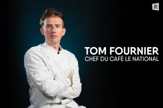 Tom Fournier, Chef au café-restaurant Le National à Martigny-Bourg